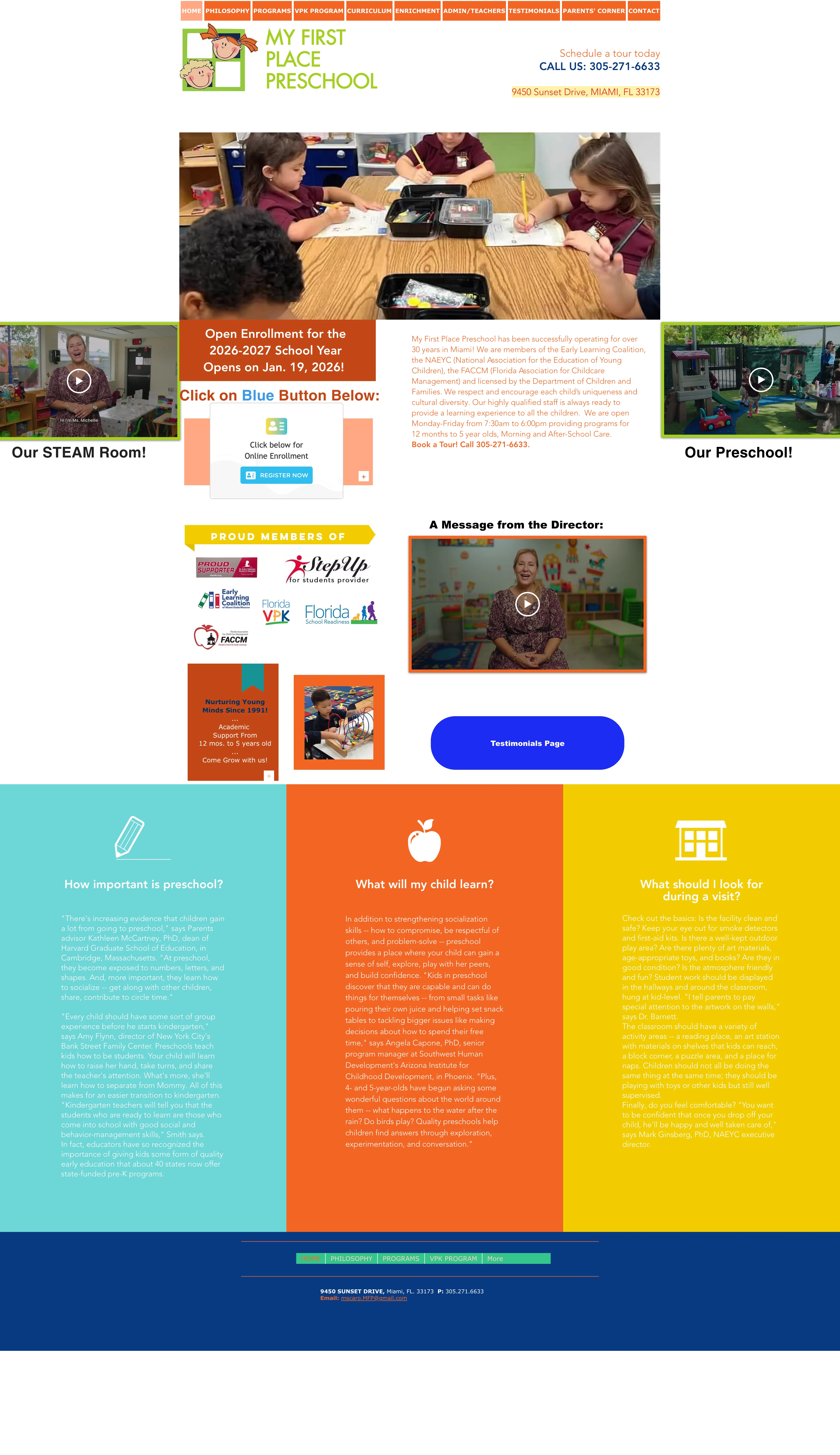 My First Place Preschool - Before